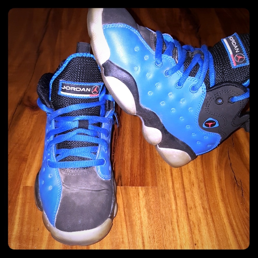 Kids blue jordans